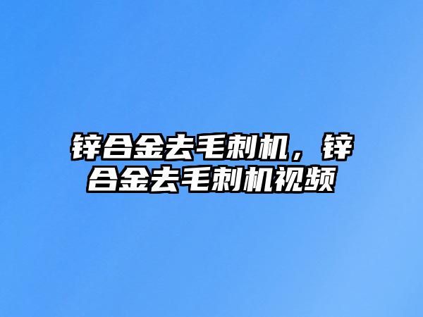 鋅合金去毛刺機(jī)，鋅合金去毛刺機(jī)視頻