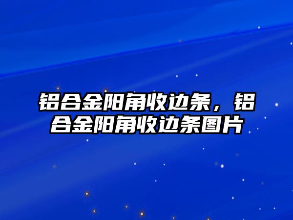 鋁合金陽角收邊條，鋁合金陽角收邊條圖片