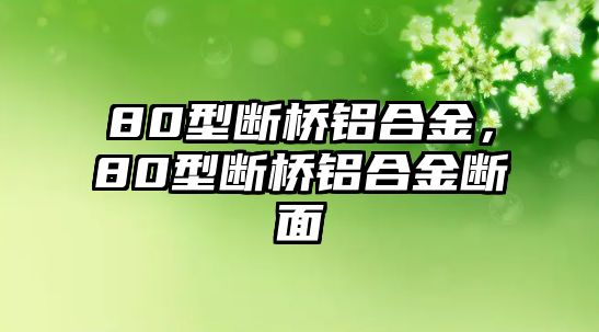 80型斷橋鋁合金，80型斷橋鋁合金斷面