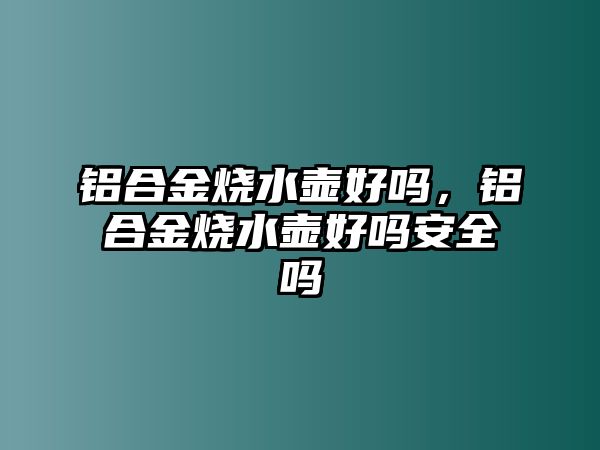 鋁合金燒水壺好嗎，鋁合金燒水壺好嗎安全嗎