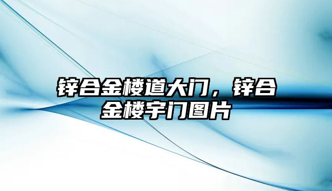 鋅合金樓道大門，鋅合金樓宇門圖片