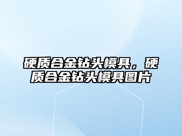 硬質(zhì)合金鉆頭模具，硬質(zhì)合金鉆頭模具圖片