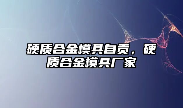 硬質合金模具自貢，硬質合金模具廠家