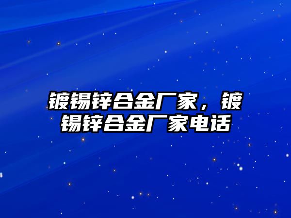 鍍錫鋅合金廠家，鍍錫鋅合金廠家電話